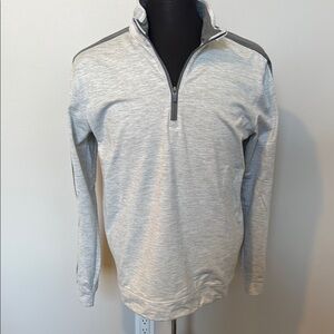 Puma Cloudspun Men's Light Gray Quarter-Zip Sweater